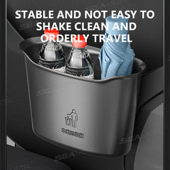 1.6L Large-Capacity Car Trash Bin – Waterproof Seat Back Garbage Can Organizer
