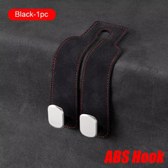 Premium Car Headrest Hook – Suede Rear Seat Dual Alloy Hanger with 20KG Load Capacity