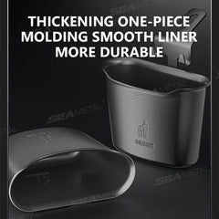 1.6L Large-Capacity Car Trash Bin – Waterproof Seat Back Garbage Can Organizer