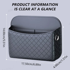 Universal Car Seat Side Organizer – Wear-Resistant Pocket for Phone & Cards