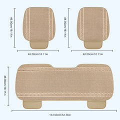 Breathable Ice Silk Car Seat Cover – Cooling Anti-Scratch Cushion for 5-Seat Cars