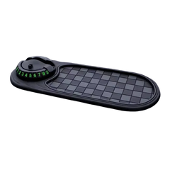 2-in-1 Dashboard Anti-Slip Mat with 360° Rotating Phone Mount – Non-Slip Car Phone Holder