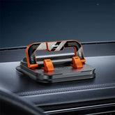 Dashboard Car Phone Holder – 360° Rotation Head-Up Mount with Anti-Slip Base & Number Plate