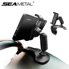 Dashboard Head-Up Phone Holder – 360° Rotating Stable Anti-Slip Car Mount