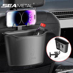 1.6L Large-Capacity Car Trash Bin – Waterproof Seat Back Garbage Can Organizer