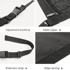 Car Ceiling Storage Net Pocket 80x55cm – Hanging Polyester Mesh Roof Organizer with Zipper