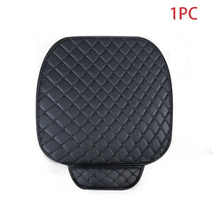 Universal PU Leather Auto Seat Cushion – Protective Cover with Storage Pocket