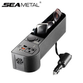 Car Seat Crevice Storage Organizer – Built-In 220V Inverter & 4 USB QC3.0 Fast Charging Ports