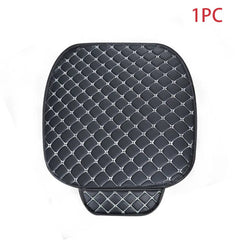 Universal PU Leather Auto Seat Cushion – Protective Cover with Storage Pocket