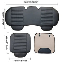 Universal PU Leather Car Seat Cover – Waterproof Anti-Slip Vehicle Seat Cushion Protector