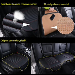 Universal PU Leather Car Seat Cover – Waterproof Anti-Slip Vehicle Seat Cushion Protector