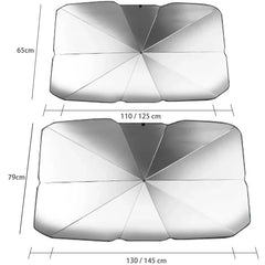 UPF50+ Car Windshield Sun Protection Curtain – 99% UV Blocking Heat Insulation