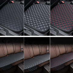 Universal PU Leather Auto Seat Cushion – Protective Cover with Storage Pocket