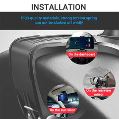 Dashboard Head-Up Phone Holder – 360° Rotating Stable Anti-Slip Car Mount