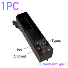 Multifunctional Car Seat Gap Organizer – Dual USB Port Charger for iPhone & Android