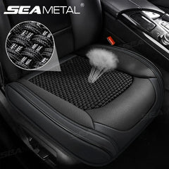 Funda Transpirable de Seda Helada para Asientos Delanteros de Coche – Protector Universal de Asientos Envolvente, Refrigerante y Antiarañazos