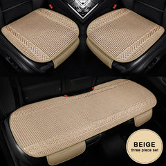 Breathable Ice Silk Car Seat Cover – Cooling Anti-Scratch Cushion for 5-Seat Cars