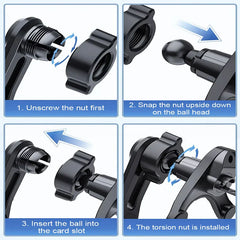 Anti-Shake Car Air Vent Phone Mount – Free Adjustment Stable Smartphone Holder