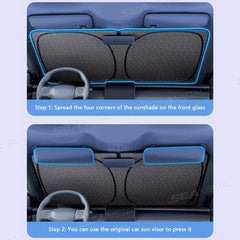 Foldable Windshield Sunshade – Thick 5-Layer Sun Protection Cover for Sedan SUV MPV