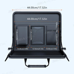 Portable Car Steering Wheel Laptop Tray – Foldable Multi-Pocket Storage Organizer