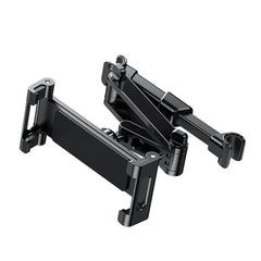 Telescopic Car Headrest Phone & Tablet Holder – Rotating Rear Seat Stand for 5–13 Inch Devices