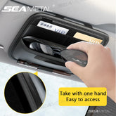 Luxury Car Visor Glasses Holder – Flannel-Lined Scratch-Free Sun Visor Storage Case