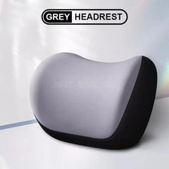 Car Neck & Lumbar Support Pillow – Breathable Memory Foam with Removable Cover