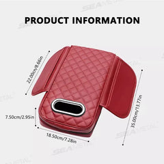 Thickened Car Armrest Cover – Memory Foam Center Console Cushion with Tissue Holder