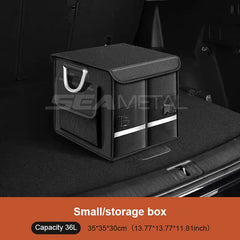 110L Foldable Car Trunk Storage Box – Waterproof Oxford Cloth Large-Capacity Organizer for Camping & Fishing