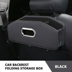 Multi-Function Car Backseat Organizer – Foldable Storage Box with Tissue Holder & Hook
