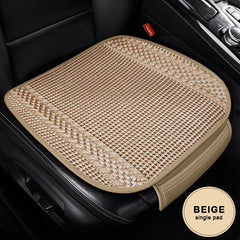 Breathable Ice Silk Car Seat Cover – Cooling Anti-Scratch Cushion for 5-Seat Cars
