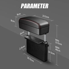 All-in-One Car Arm Rest Storage Box – Wireless Charging Large Capacity Organizer