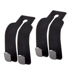 Premium Car Headrest Hook – Suede Rear Seat Dual Alloy Hanger with 20KG Load Capacity