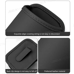 PU Leather Car Side Door Cup Holder – Stable Waterproof Bottle Holder