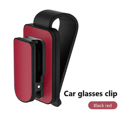 Alloy Car Glasses Holder – Stable Metal Sun Visor Sunglasses Clip Anti-Scratch
