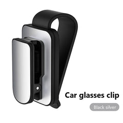 Alloy Car Glasses Holder – Stable Metal Sun Visor Sunglasses Clip Anti-Scratch