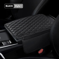 Breathable Car Arm Rest Cushion – Anti-Scratch Center Console Cover with Storage Bag