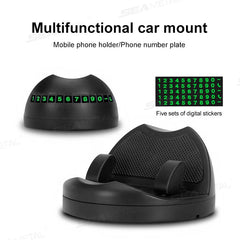 Head-Up Car Phone Mount – Flexible 360° Rotation Anti-Slip Holder for 4–7 Inch Smartphones
