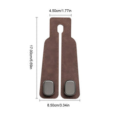 Premium Car Headrest Hook – Suede Rear Seat Dual Alloy Hanger with 20KG Load Capacity