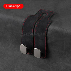 Premium Car Headrest Hook – Suede Rear Seat Dual Alloy Hanger with 20KG Load Capacity