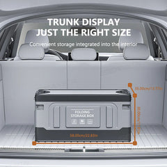 61L Large-Capacity Foldable Car Trunk Organizer – Heavy-Duty Thickened Storage Box for Camping & Fishing