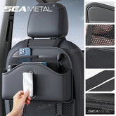 Car Back Seat Organizer – Multi-Functional Seatback Storage Bag with Net Pocket & Tissue Holder