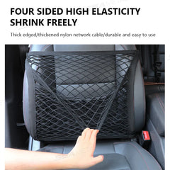 2-Layer Car Mesh Organizer – Universal Seat Storage Net Large-Capacity Cargo Holder