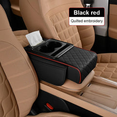 All-in-One Car Arm Rest Cushion – 7cm Thick Console Organizer with Elbow Support