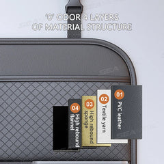 Bolsa de almacenamiento de lujo para la parte trasera del asiento del coche - Organizador multifunción para el asiento trasero con protección antipalanca