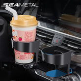 Universal Car Vent Cup Holder – Adjustable Stable Bottle Mount for Cold Drinks