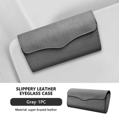 Soft Lined Car Sun Visor Glasses Case – Magnetic Stable Eyeglasses Protector