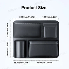 SUV/MPV Trunk Storage Bag – Wear-Resistant PU Leather Seat Back Organizer