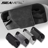 Magnetic Car Sunglasses Holder – Suede Anti-Scratch Eyeglasses Storage Case