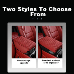 Car Armrest Box Expander Cushion – 5cm Thick Luxury 3D Memory Foam Center Console Pad